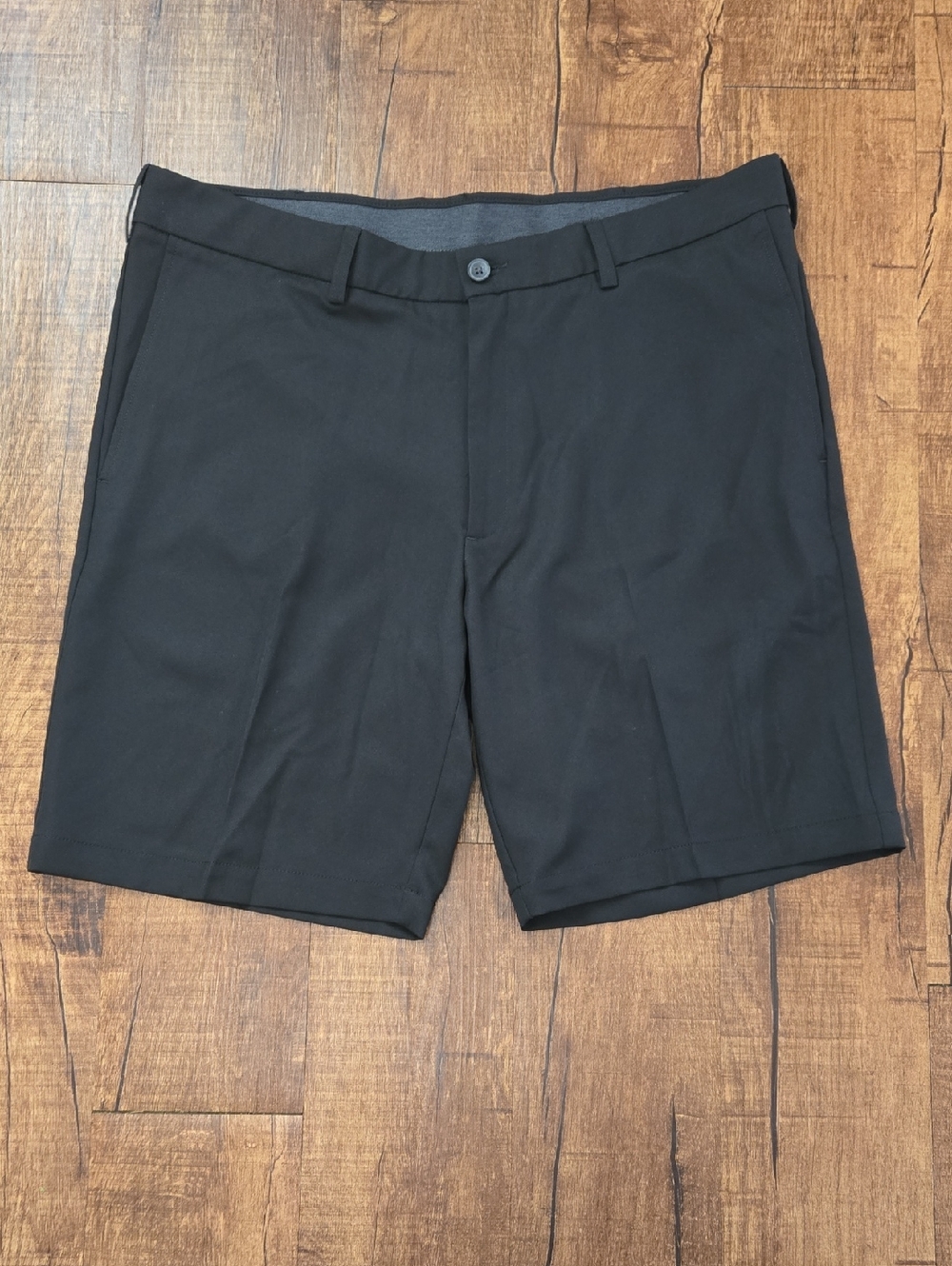 Haggar Cool 18 Pro Black Shorts Golfcore Performance Classic Mens 40